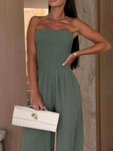 Load image into Gallery viewer, Smocked Tube : Wide-Leg Jumpsuit
