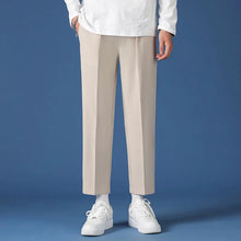 Load image into Gallery viewer, Pants Boys Mens Korean Fashion Hip Hop Classic Nine-Point Pants 2022 Boys Men Oversize Breathable Wide Leg Casual Straight Trouser27-38 - # BOAA13410007
