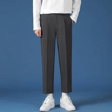 Load image into Gallery viewer, Pants Boys Mens Korean Fashion Hip Hop Classic Nine-Point Pants 2022 Boys Men Oversize Breathable Wide Leg Casual Straight Trouser27-38 - # BOAA13410007
