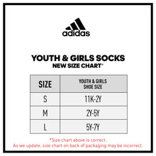 Load image into Gallery viewer, adidas Athletic Cushioned Quarter Socks (6-Pair) for Kids, Boys and Girls, Above The Ankle Fit, Durable Fabric Medium Black/Onix Grey/White - # BOAA12810002
