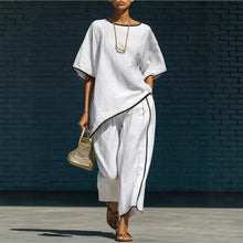 Load image into Gallery viewer, Women's Casual Resort Loose Short-Sleeve Top &amp; Pants Set
