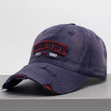 Load image into Gallery viewer, Embroidered Letter Denim Baseball Cap – Soft Crown
