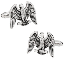 Load image into Gallery viewer, Eagle Cufflinks in Silver
