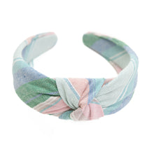 Load image into Gallery viewer, Easter Basket Stripe Knotted Headband
