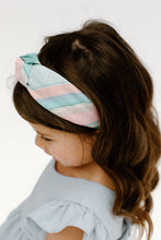 Load image into Gallery viewer, Easter Basket Stripe Knotted Headband
