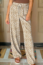 Load image into Gallery viewer, Leopard Drawstring Elastic Waist Pants
