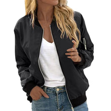 Load image into Gallery viewer, Minimalist Color-Block Stand-Collar Zip Jacket
