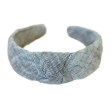 Load image into Gallery viewer, Ebony Tweed Knotted Headband
