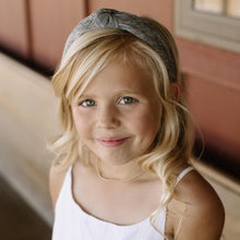 Load image into Gallery viewer, Ebony Tweed Knotted Headband
