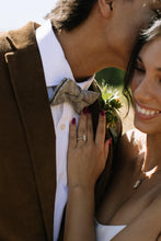 Load image into Gallery viewer, Ebony Tweed Men's Pre-tied Bow Tie
