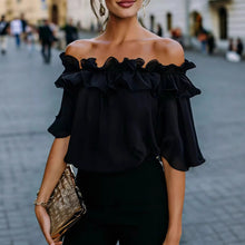 Load image into Gallery viewer, Women's Loose-Fit Short-Sleeve Minimalist Shirt
