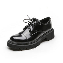 Load image into Gallery viewer, Women’s Solid-Color Retro Slip-On Platform Shoes
