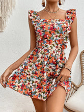 Load image into Gallery viewer, Women's Sleeveless Square Neck Printed Boho Jumpsuit

