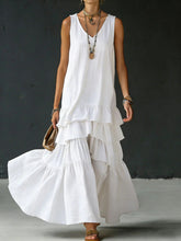 Load image into Gallery viewer, Women's Ice Silk Sleeveless Loose Maxi Dress – 6 Colors S–5XL
