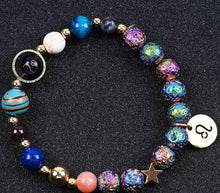 Load image into Gallery viewer, Blue San Volcanic Rock Constellation Bracelets – Colorful Twelve Constellations

