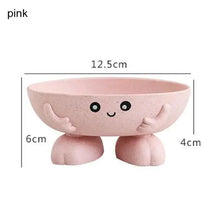 Load image into Gallery viewer, Eco-friendly 1Pcs Soap Box Non-slip Soap Dish Bathroom Supplies Soap Holder Cartoon Shape Soap Holder Cute Soap Dish for Kids Children Creative Lovely Bar Soap Tray Counter for Shower Bathroom Kitchen Countertop
