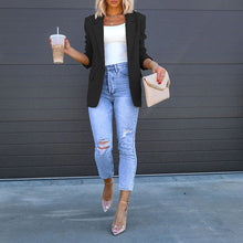 Load image into Gallery viewer, Women’s Open‑Front Casual Blazer
