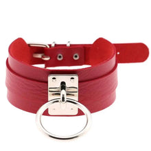 Load image into Gallery viewer, Edgy Leather Choker Collar
