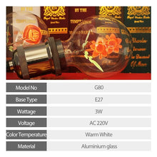 Load image into Gallery viewer, Edison Bulb Indoor Night Light Rose  Flower  Holiday Christmas Wedding Decor Bulbs High Brightness Daylight White Antique LED Filament Bulbs For Home Decor Party
