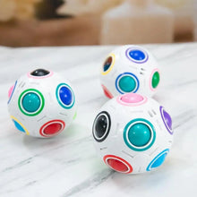 Load image into Gallery viewer, Educational Small Antistress Cube Rainbow Ball Puzzles Magic Stress Reliever Football Learning Fun Toys For Children And Adult
