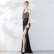Load image into Gallery viewer, One-shoulder Banquet Temperament Mermaid Dress Suspenders
