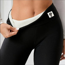 Load image into Gallery viewer, Fleece-Lined Thick Cashmere Winter Leggings
