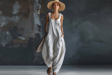 Load image into Gallery viewer, Women’s Casual Versatile Solid Color Loose Jumpsuit
