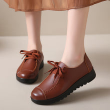 Load image into Gallery viewer, Women’s Black Flat Work Shoes – Soft Sole Anti-Slip Flats
