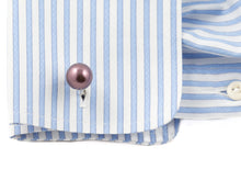 Load image into Gallery viewer, Eggplant Swarovski Pearl Formal Set Cufflinks &amp; Studs

