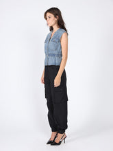 Load image into Gallery viewer, Elastic waist Denim Vest
