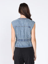 Load image into Gallery viewer, Elastic waist Denim Vest
