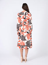 Load image into Gallery viewer, Elastic Waist Long Sleeve Printed Dress
