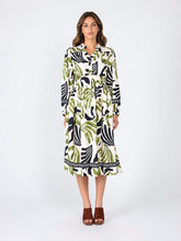 Load image into Gallery viewer, Elastic Waist Long Sleeve Printed Dress
