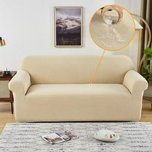 Load image into Gallery viewer, Elastic Waterproof Sofa Cover Plain Color Stretch Sofa Covers for Living Room Slipcover Couch Cover Furniture Protector Sofa Covers Non Slip Sofa Slipcovers with Elastic Hem Living Room Furniture Protector
