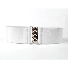 Load image into Gallery viewer, Elastic Wide Strap Plus Size Belts For Women Classic Party And Casual Dress Metal Snap Button Belts For Women
