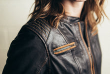 Load image into Gallery viewer, Electra - Women's Motorcycle Leather Jacket

