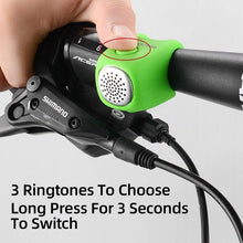 Load image into Gallery viewer, Electric Cycling Bell 90 dB Horn Rainproof  Bicycle Handlebar Silica Gel Shell Ring Bike Bell Bicycle Accessories Electric Cycling Bells Water-Resistant Cycling Bells Horn Loud Bicycle Horns Bicycle Accessories
