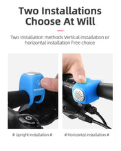 Load image into Gallery viewer, Electric Cycling Bell 90 dB Horn Rainproof  Bicycle Handlebar Silica Gel Shell Ring Bike Bell Bicycle Accessories Electric Cycling Bells Water-Resistant Cycling Bells Horn Loud Bicycle Horns Bicycle Accessories
