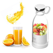 Load image into Gallery viewer, Electric Portable Blender Juice Glass Bottle Fresh Fruit Juicer USB Multifunction Food Strawberry Citrus Milkshake Mixers Maker Mini Electric Portable Blender Juicer Cup USB Rechargeable Juicer Multi-Functional Small Mixer
