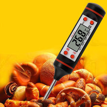 Load image into Gallery viewer, Electronic Digital Kitchen Food Thermometer Stainless Steel Digital Water Thermometer for Liquid Candle Instant Read Waterproof Thermometer For Food Meat Milk Long Probe Water Oil Liquid Bakery Food Temperature Measuring Device
