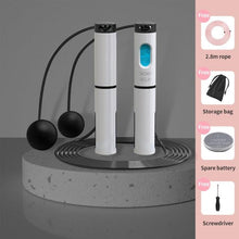 Load image into Gallery viewer, Electronic Jump Ropes Smart Digital Wireless Skipping Rope Fitness Body Building Training Rope With Counter Calorie Dual-Use Fitness Exercise Speed Skipping Rope Wireless Ball Rope Suitable For Indoor And Outdoor Sports Adult Men
