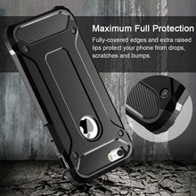 Load image into Gallery viewer, Elegant Black Armor Case for iPhone 14 Pro 13 12 11 Pro Max Heavy Duty Shockproof Cover Full Body Protective Silicone Shockproof Phone Cover Luxury Design

