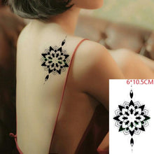 Load image into Gallery viewer, Elegant Black Music Notes Waterproof Sticker Tattoos Temporary Chest Shoulder Tattoos For Men Women
