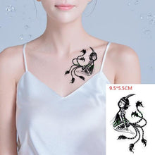 Load image into Gallery viewer, Elegant Black Music Notes Waterproof Sticker Tattoos Temporary Chest Shoulder Tattoos For Men Women
