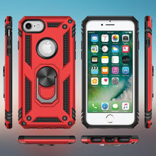 Load image into Gallery viewer, Elegant Black Screen Protector Stand Ring Holder Shockproof Heavy Duty Accessories Case For iPhone 7 8 plus 8plus 7plus Phone Cover Bumper iPhone 8 iPhone 7 Plus
