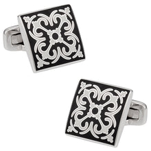 Load image into Gallery viewer, Elegant Black &amp; White Cufflinks
