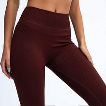 Load image into Gallery viewer, Elegant Blue Yoga Pants High Waisted Gym Leggings Yoga Leggings Seamless Gym Push Up Workout Stretch Fitness Sweatpants Ultra Soft Leggings Tight Sport Women Fitness Seamless Female Legging Tummy Control Running Pants For Training
