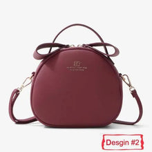 Load image into Gallery viewer, Elegant Cute Geometrical Women Handbag Soft PU Leather Women's Crossbody Messenger Bags Round Ladies Shoulder Bag
