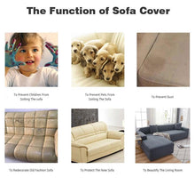 Load image into Gallery viewer, Elegant Elastic Sofa Covers Set for Living Room Chaise Lounge L Shape Corner Stretch Couch Armchair Slipcover Furniture Protector Shaped Sofa Cover Sectional Couch Cover for Living Room Fabric Chaise Lounge Slipcover
