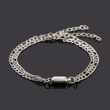 Load image into Gallery viewer, Elegant Heart Shaped Magnet Bracelet For Couples Stainless Steel Magnetic Couple Bracelets Long Distance Touch Bracelets Magnetic Heart Matching Bracelets Stainless Steel Adjustable Chain Bracelet Set Gift
